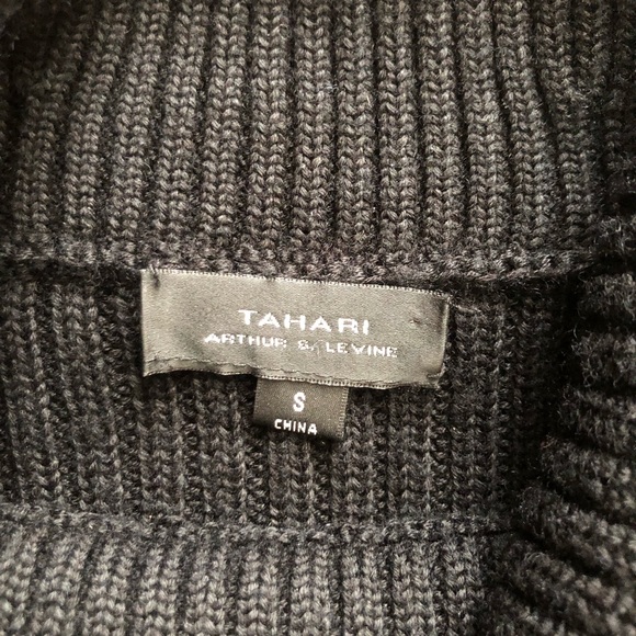 Tahari | Black Turtle Neck Sweater Dress | Size 0 - Picture 5 of 5